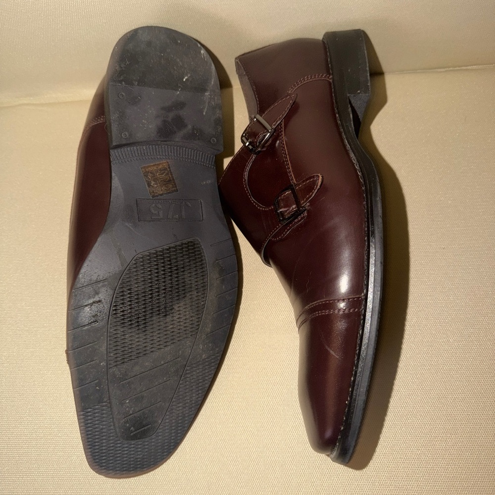 Jt5 Men's Dark Brown Double Monk Strap Oxfords View 3